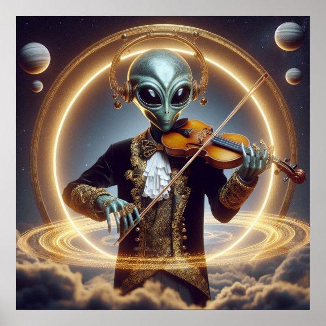 Space Alien Poster (Framsidan)