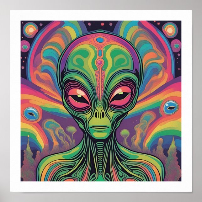 Space Alien Poster (Framsidan)