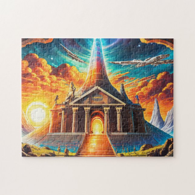 Space Art 3 Emojis Easy Brain Art Puzzles Photo Pussel (Horisontell)