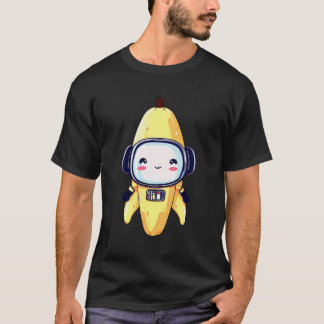 Space Astronaut Banana Robot T Shirt