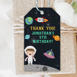 Space Astronaut Birthday Gift - Customizable" Presentetikett