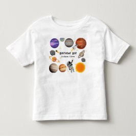Space Astronaut Första Födelsedagsfesten T Shirt