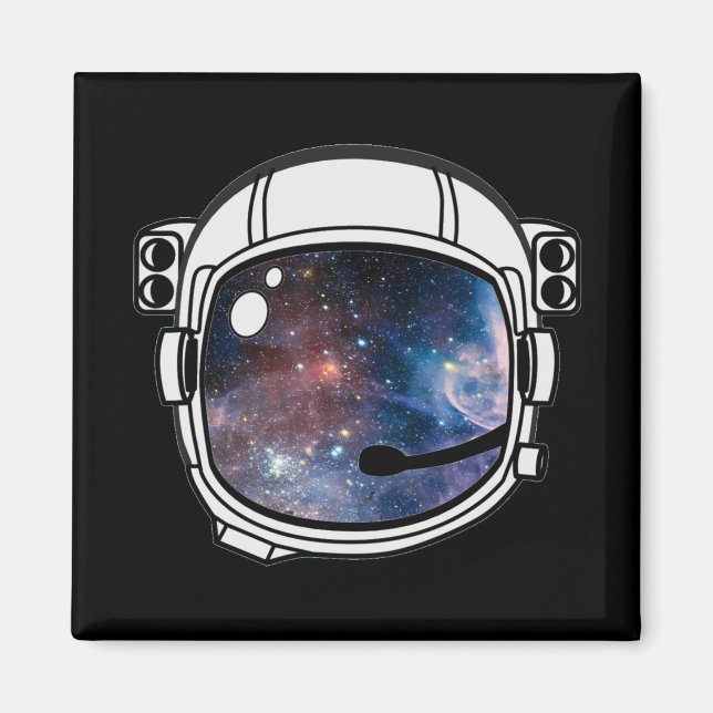 Space Astronaut Helmet Magnet (Framsidan)