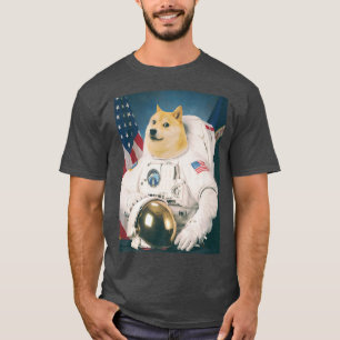 Space Astronaut Hund Shiba Rolig hund Älskare T Shirt