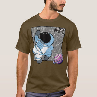 Space Astronaut Japansk estesisk Kawaii Anime T Shirt