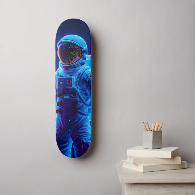 Space Astronaut Mini Skateboard Bräda 18,5 Cm (Väggkonst)
