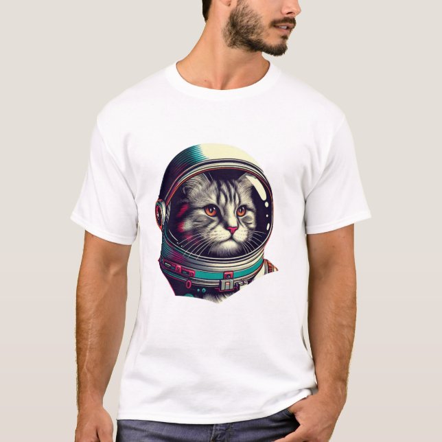 Space Astronaut Outer Galaxy T Shirt (Framsida)