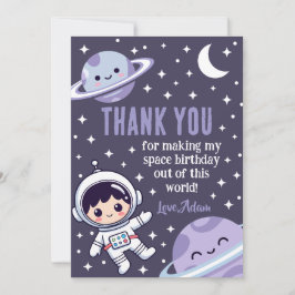 Space Astronaut | Outer Space Galaxy Planets Stars Tack Kort