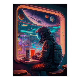 Space Astronaut Perfect Poster