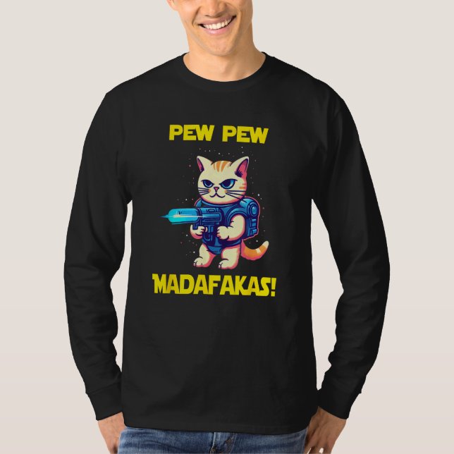 Space Astronaut Pew Madafakas Birman Cat 1 T Shirt (Framsida)