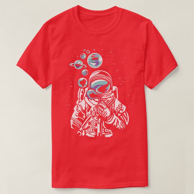 Space Astronaut Planet Systems Space Astronomy T Shirt (Design framsida)