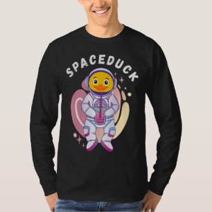Space Astronaut Rubber Anka Rubber Ducky Bubble Te T Shirt