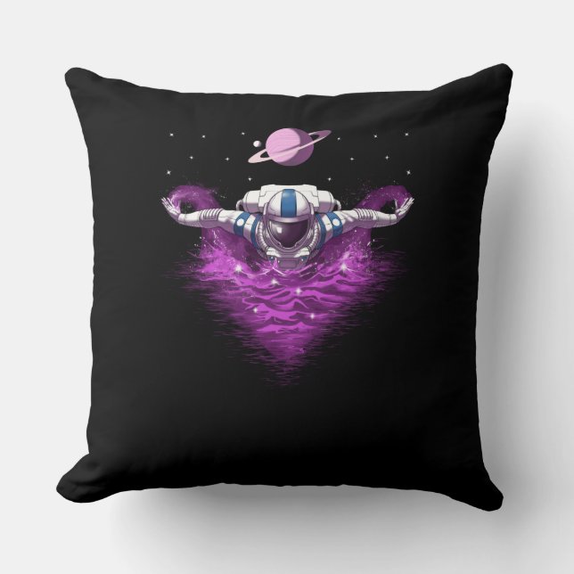 Space Astronaut Swimmer Kudde (Framsida)