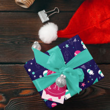 Space Astronaut Tecknad Mönster