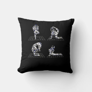 Space Astronaut Yoga Poses Kudde