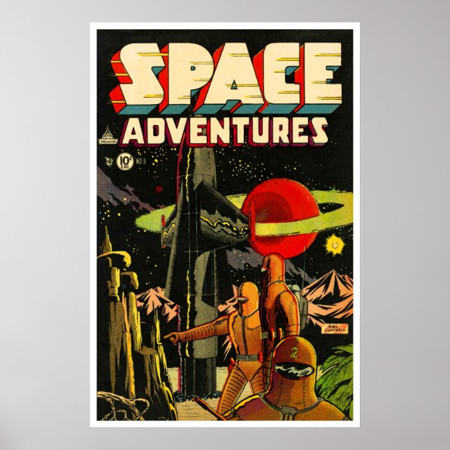 Space Äventyr #5 (1953) Poster (Framsidan)