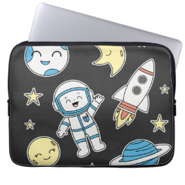 Space Äventyr Tecknad - Laptop sleeve Design