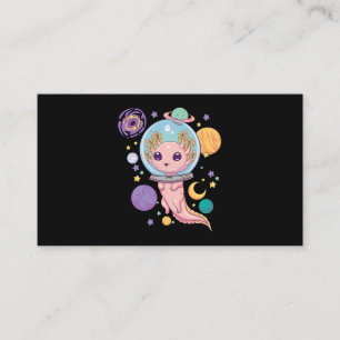 Space Axolotl Kawaii Pastel Goth Anime Aesthetic N Visitkort