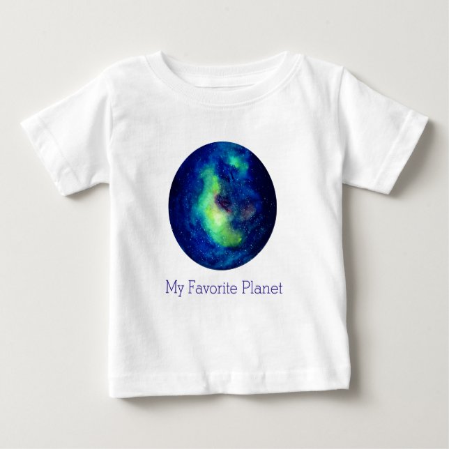 Space Baby Bra Jersey T-Shirt, White T Shirt (Framsida)
