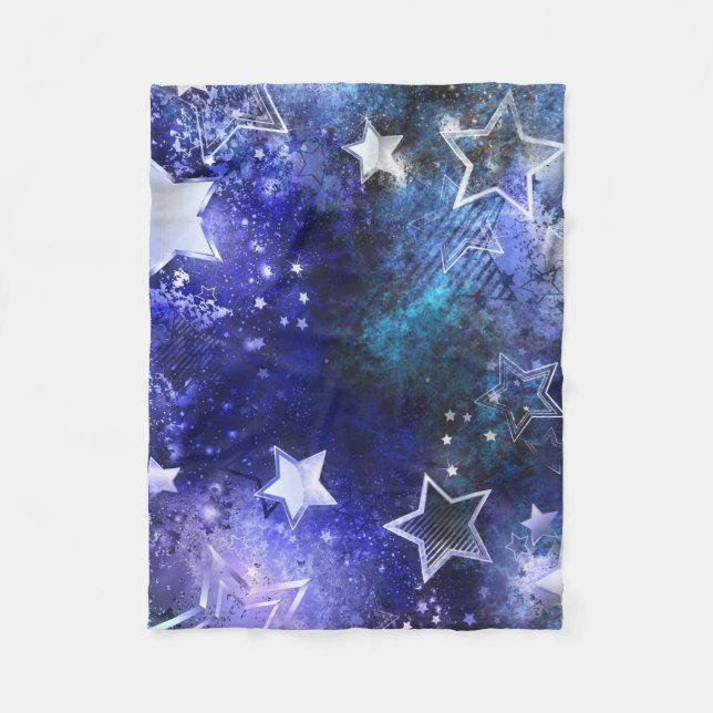 Space Background with Stars Fleecefilt (Framsidan)