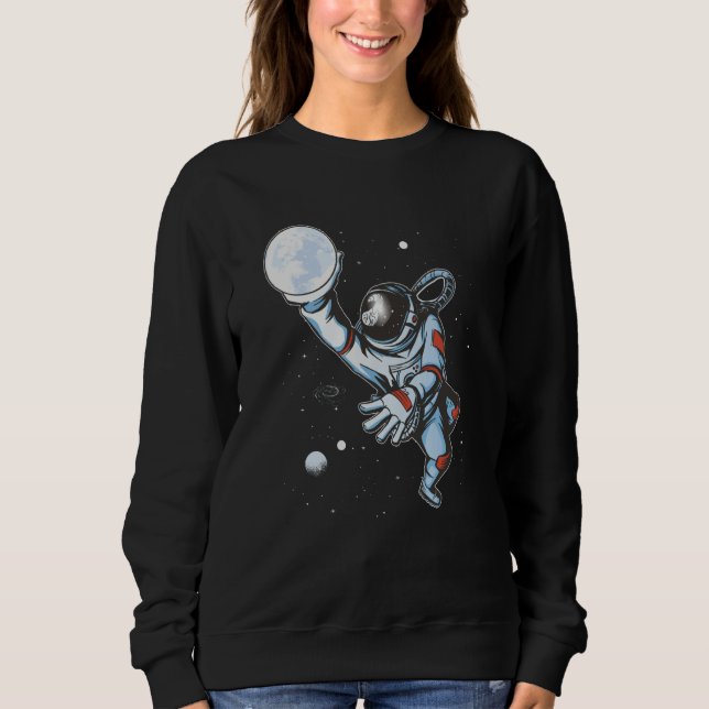 Space Basketball Astronaut T Shirt (Framsida)