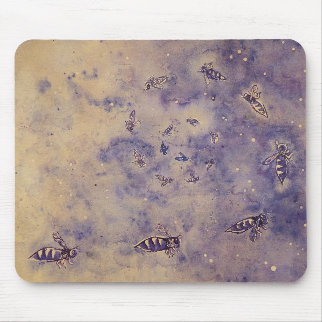 Space Bees Mousepad Musmatta (Framsidan)