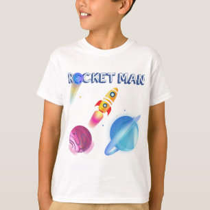 Space Birthday-Personlig T Shirt