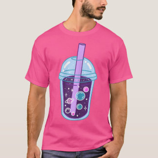 Space Boba Tea Bubble Tea Anime Japanska Kawaii Cu T Shirt