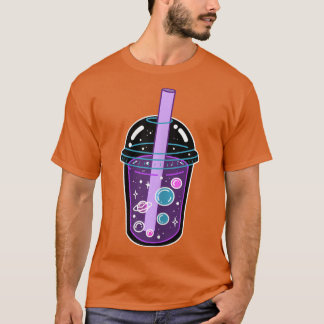 Space Boba Tea Bubble Tea Japanska Anime Kawaii Cu T Shirt