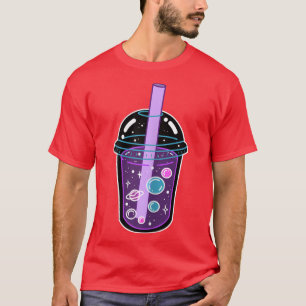 Space Boba Tea Bubble Tea Japanska Anime Kawaii Cu T Shirt