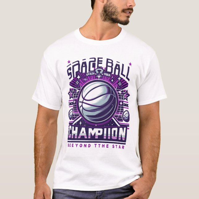 Space boll champion t shirt (Framsida)