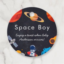 Space Boy Planets Cute Astronaut Baby Shower