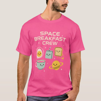 Space Breakfast Crew vintage T Shirt