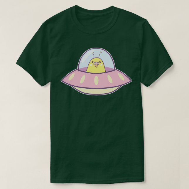Space Budgie T Shirt (Design framsida)