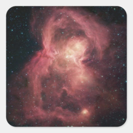 Space Butterfly Nebula Fyrkantigt Klistermärke