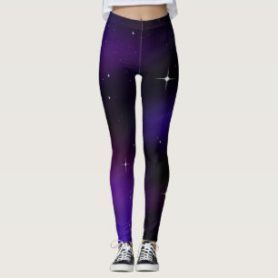 Space Byxor - Roligt Spacescape Leggings