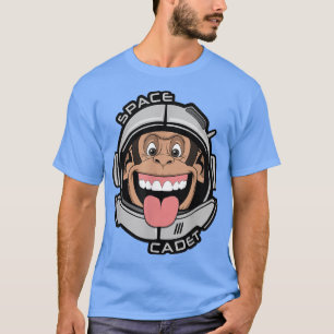 Space Cadet Chimp Monkey Astronaut Ape Helmet T Shirt