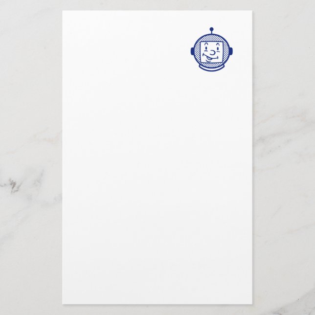 Space Cadet Letterhead Brevpapper (Framsida)