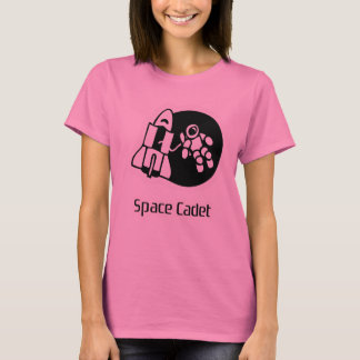 Space Cadet Motif Rosa Tie Dyed Tee Shirt