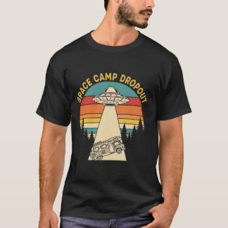 Space Camp Dropout | Vintage UFO Alienbortförande  T Shirt