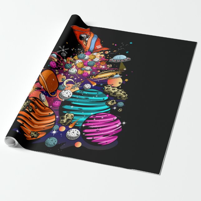 Space Candy Presentpapper (Utrullad)