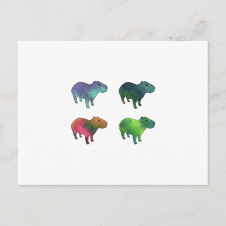 Space Capybaras Vykort