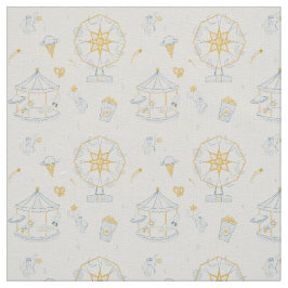 Space Carnival Pojke Nursery Decor Tyg