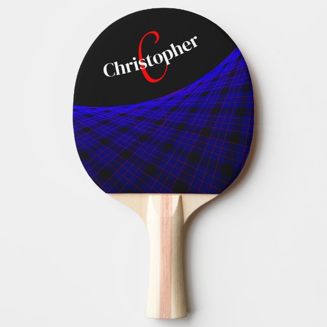 Space Carpet Geometric Ping Pong Paddle Pingisracket (Framsidan)