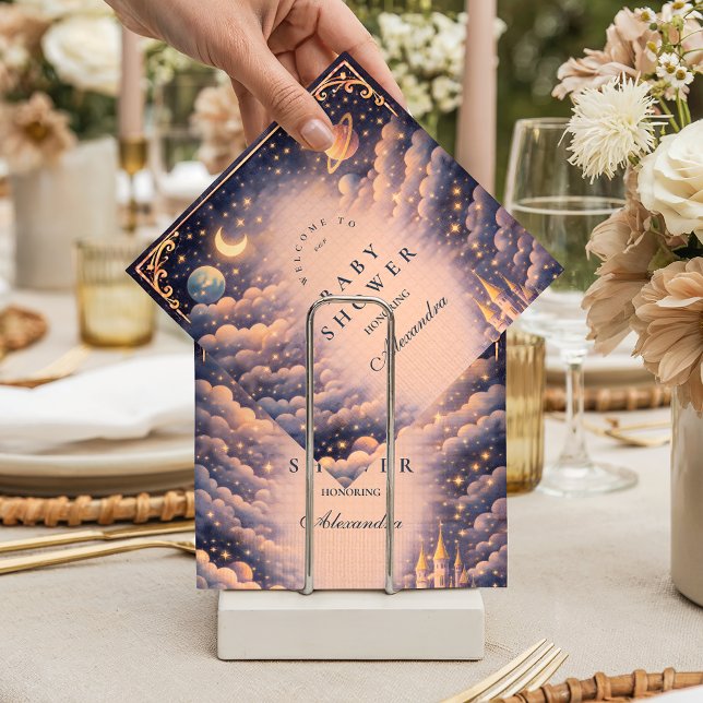 Space Castle Baby Shower Pappersservett (Skapare uppladdad)