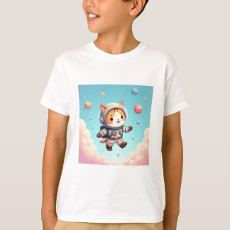 Space Cat Adventurer T Shirt