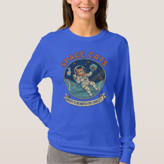 Space Cat Astronaut T Shirt