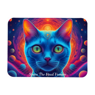 Space Cat Cosmic-Kattdjur Magnet