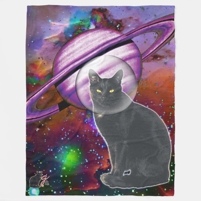 Space-Cat Cosmo Fleecefilt (Framsidan)