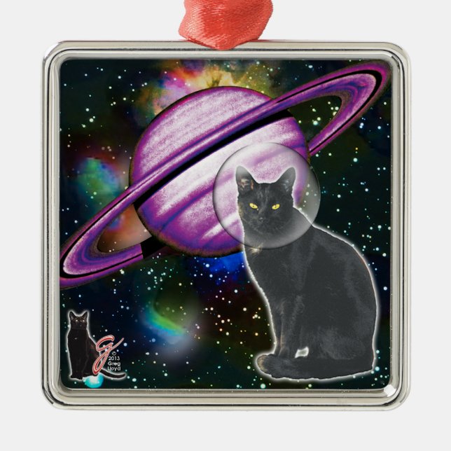 Space-Cat Cosmo Ornament (Framsidan)